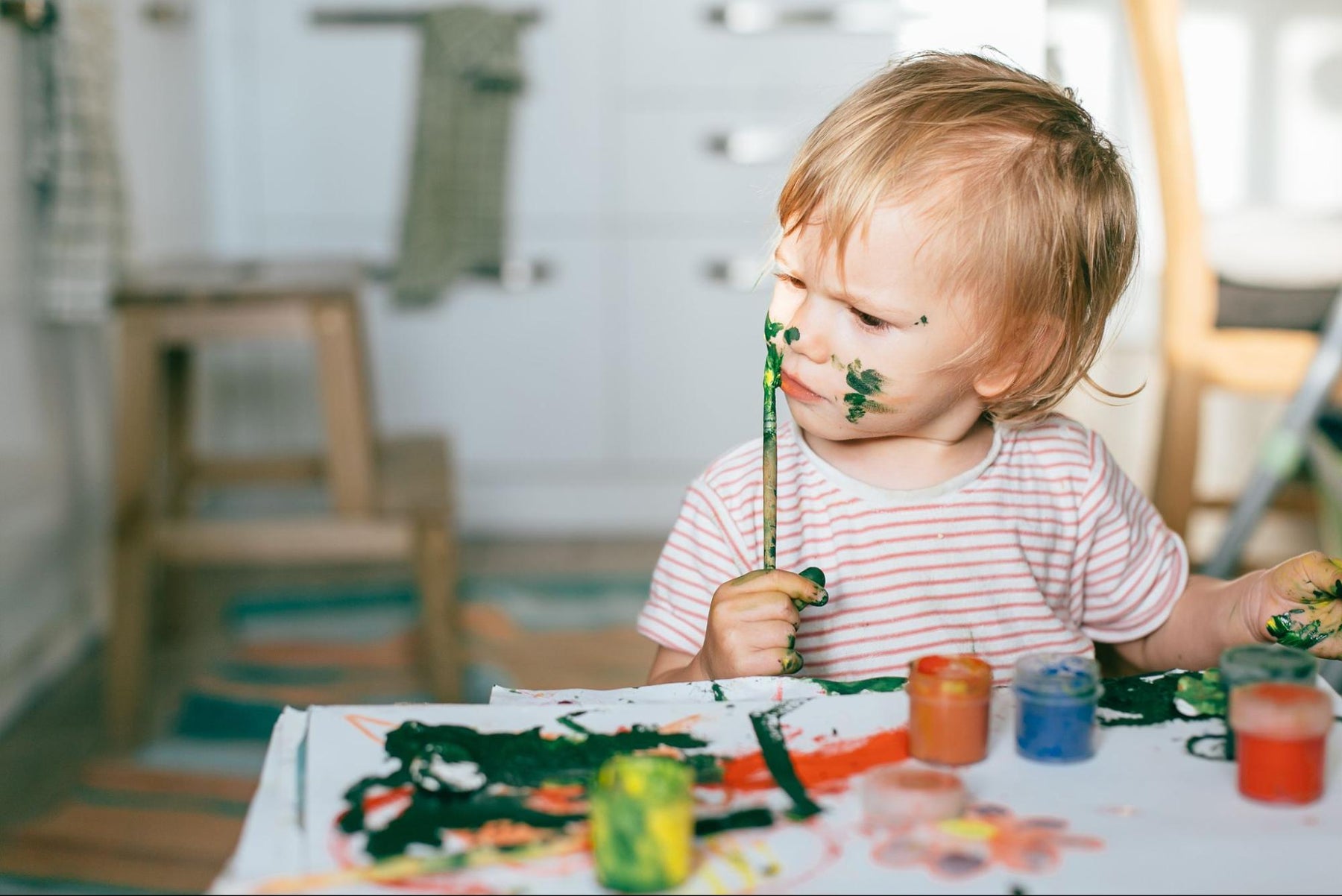 Painting with a Baby or a Toddler