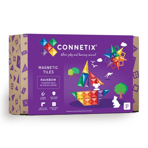 Colourful magnetic building tiles from connetix