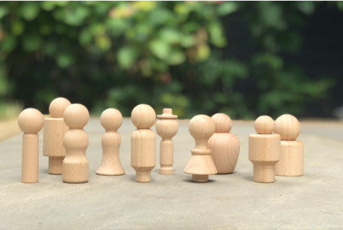 Tickit Wooden Beechwood Figures