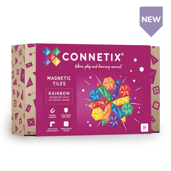 NEW Connetix Rainbow Geometry Pack 30pc