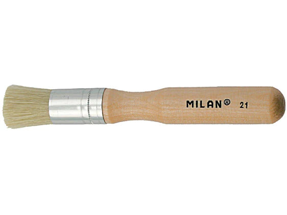 Milan Paint and Paste Chunky Bristle Brush (Set of 2)