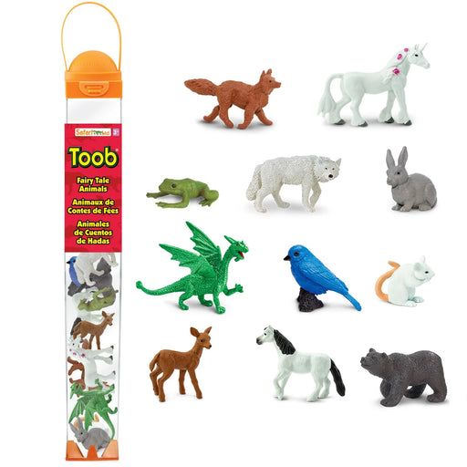 Mini fairy tale animal figures to add to any fantasy setting. Doe, dragon, horse, unicorn, hare, frog, wolf, mouse, bear, dog, bird