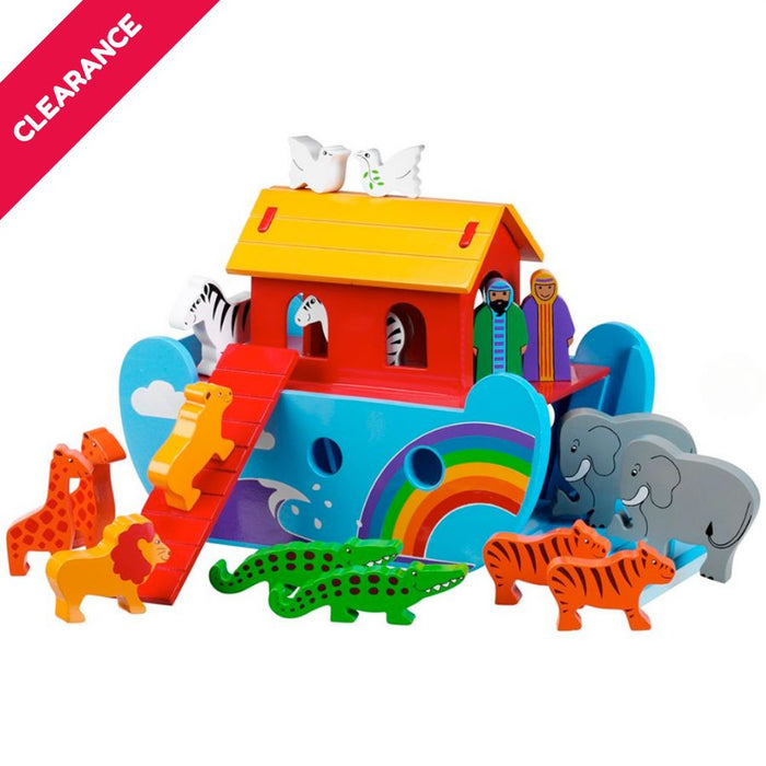 Wooden Rainbow Noah's Ark Playset