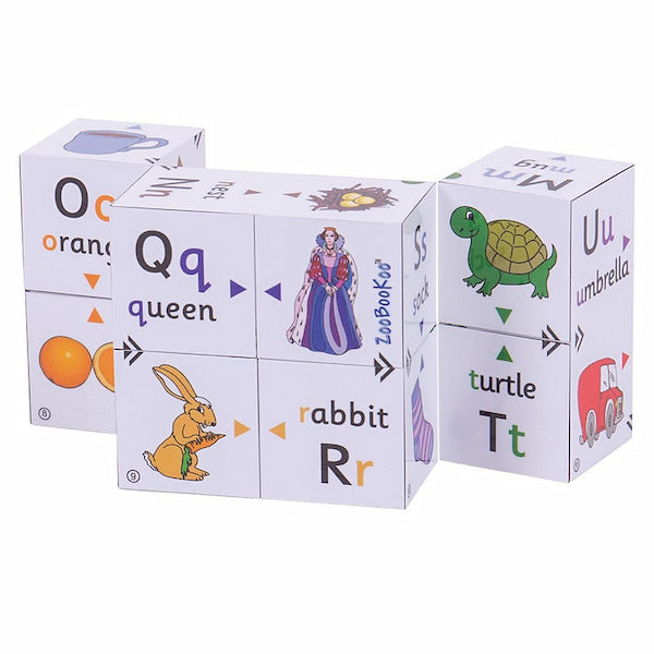 ZBK Alphabet First Phonics and Colour matching Cubebook