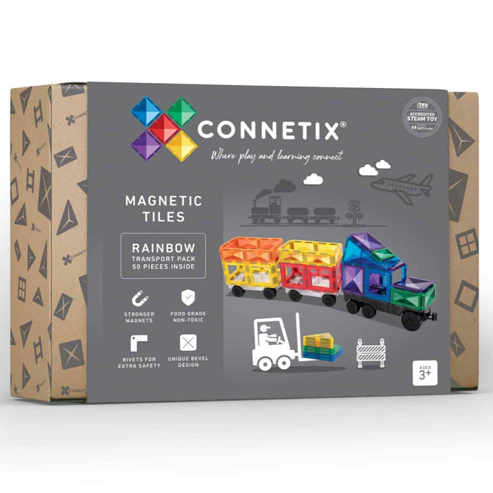 Connetix Rainbow Transport 50pc