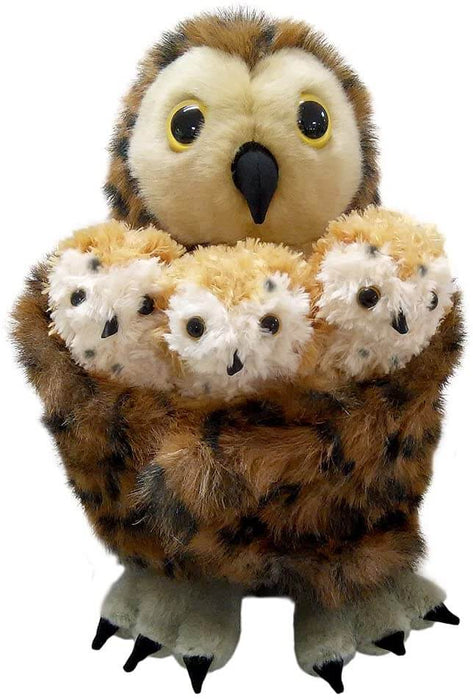 Hide Away Puppets - Tawny Owl with 3 Babies Hand Puppet