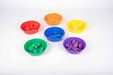 Colour Sorting Bowls filled with different colours