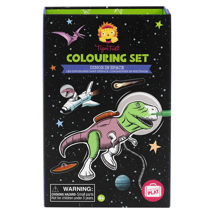 Tiger Tribe: Colouring Set - Dinos In Space