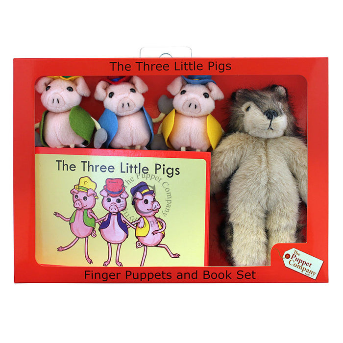 The 3 Little Pigs Finger Puppets and Story Set