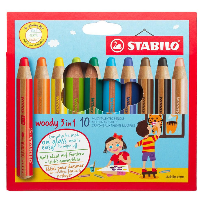STABILO 3-in-1 crayon pencils