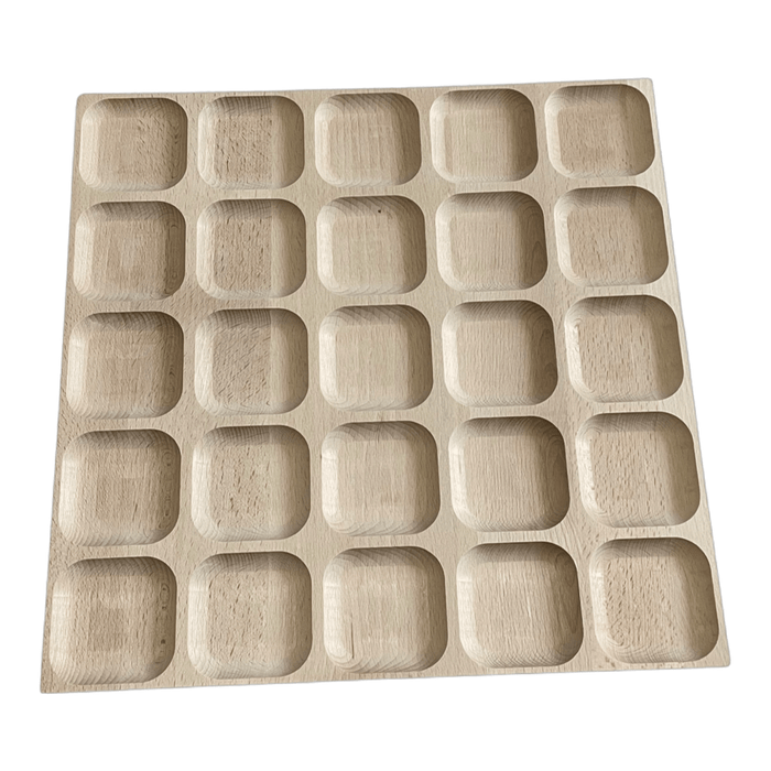 Wooden Tinker Array Tray (25 sorting sections)