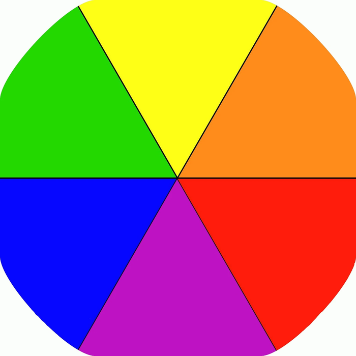 Tuff Tray Mat Insert - Rainbow Wheel