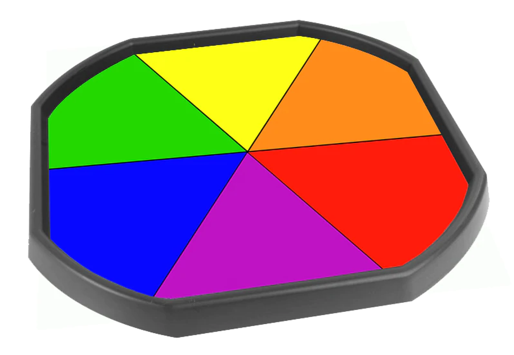 Tuff Tray Mat Insert - Rainbow Wheel